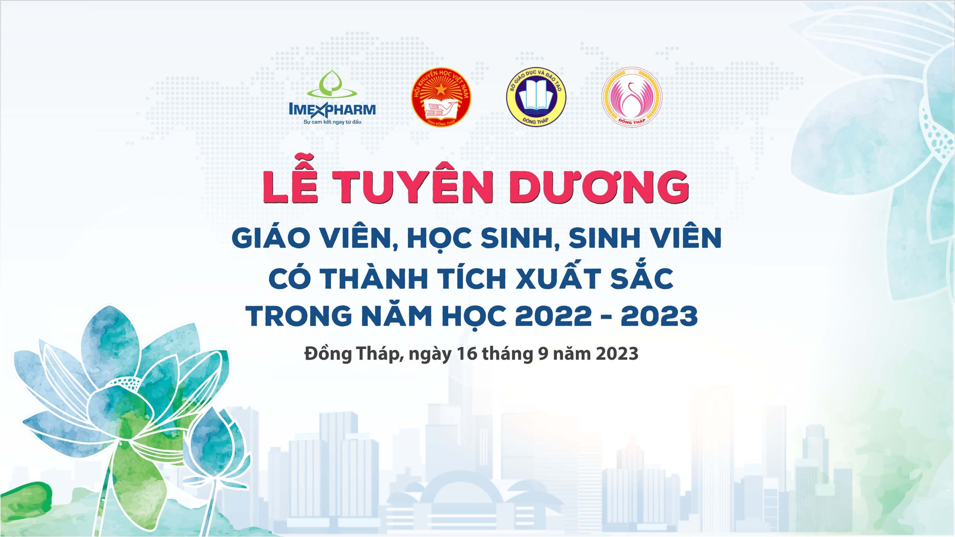Imexpharm vinh dự tiếp tục đồng hành cùng giải thưởng khuyến học Nguyễn Sinh Sắc năm học 2022-2023