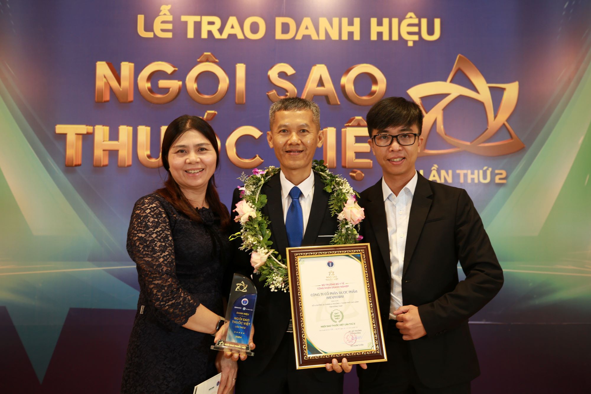 Imexpharm vinh dự nhận giải thưởng “Ngôi Sao Thuốc Việt" lần thứ II, khẳng định vị thế dẫn đầu về chất lượng EU-GMP tại Việt Nam