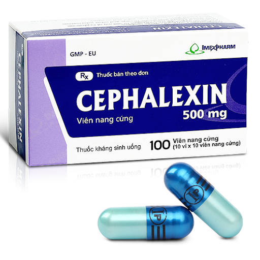 Cephalexin 500m Sản phẩm Cephalexin 500mg viên nang cứng do Imexpharm sản xuất